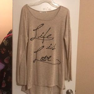 Life Is Love long sleeve shirt